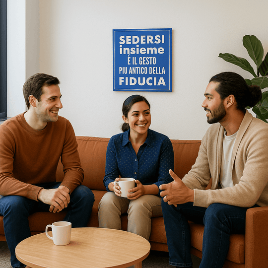 Office Posters – “Sitting together is the oldest gesture of trust”