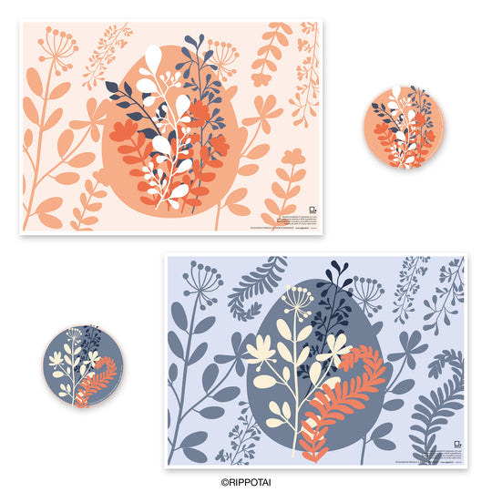 La table de Pâques par Rippotai : des sets de table en papier lavables et durables