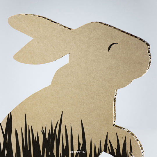 Coniglietto pasquale in cartone per allestimento vetrine Pasqua