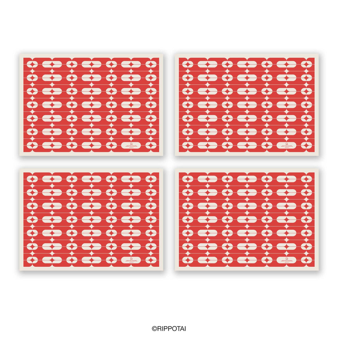 Tovagliette per Natale in carta ecologica pulibile – Set da 4