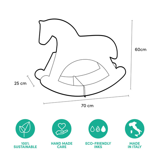 Christmas Window Decorations – Decorative Cardboard Rocking Horse