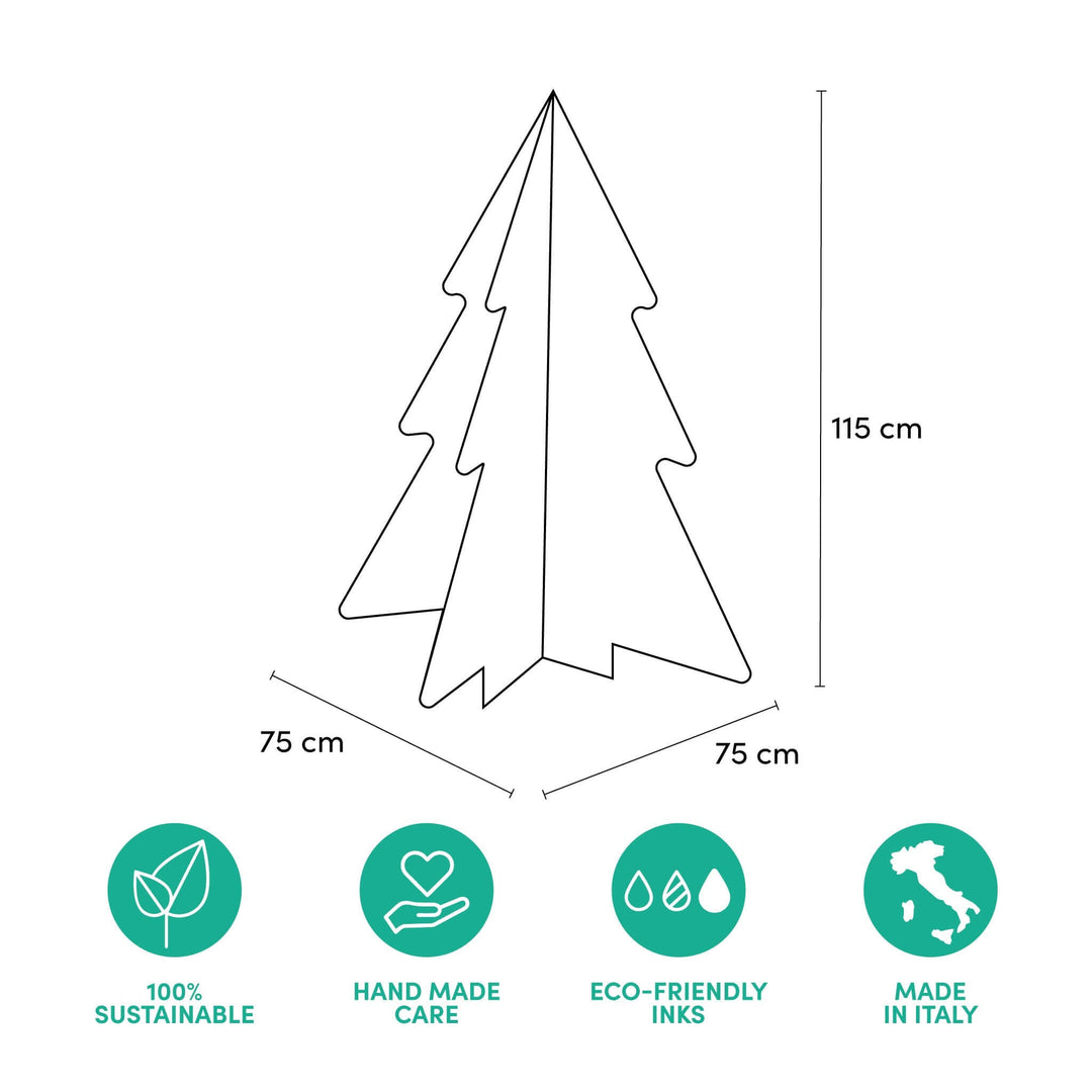Albero di Natale Cartone Personalizzato – Ecologico e di Design