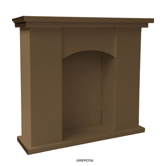 Camino di cartone pert vetrine natalizie