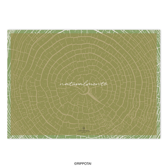 Tovagliette di Carta Pulibile ed ecologica con Sottobicchieri coordinati - Naturalmente