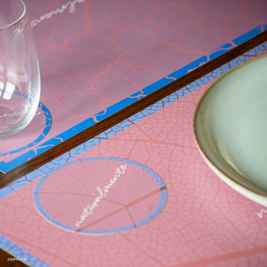 Tovagliette di Carta Pulibile ed ecologica con Sottobicchieri coordinati - Naturalmente