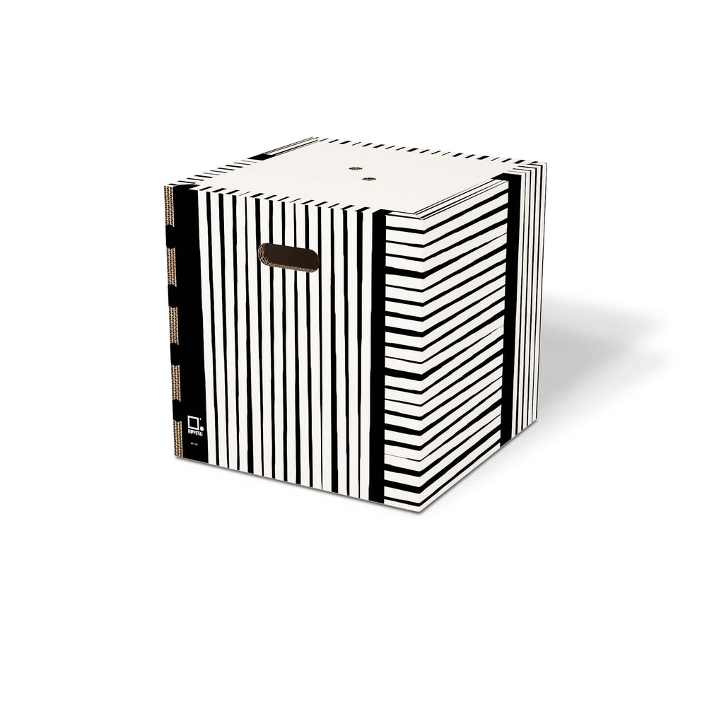 Pouf Contenitore Ecologico in Cartone – PoufPotai Optical