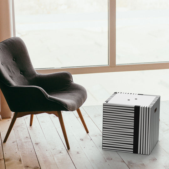 Pouf Contenitore Ecologico in Cartone – PoufPotai Optical