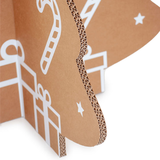 Albero di Natale, ecologico in cartone naturale