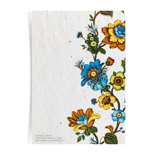 Kit de 4 cartes de vœux et 1 marque page semi papier - New Romantic