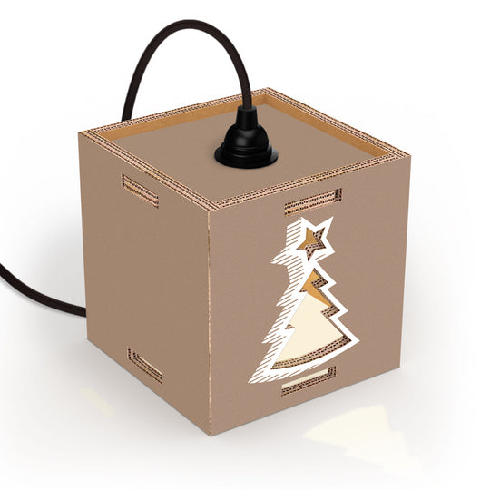 porta panettone diventa lampada di design