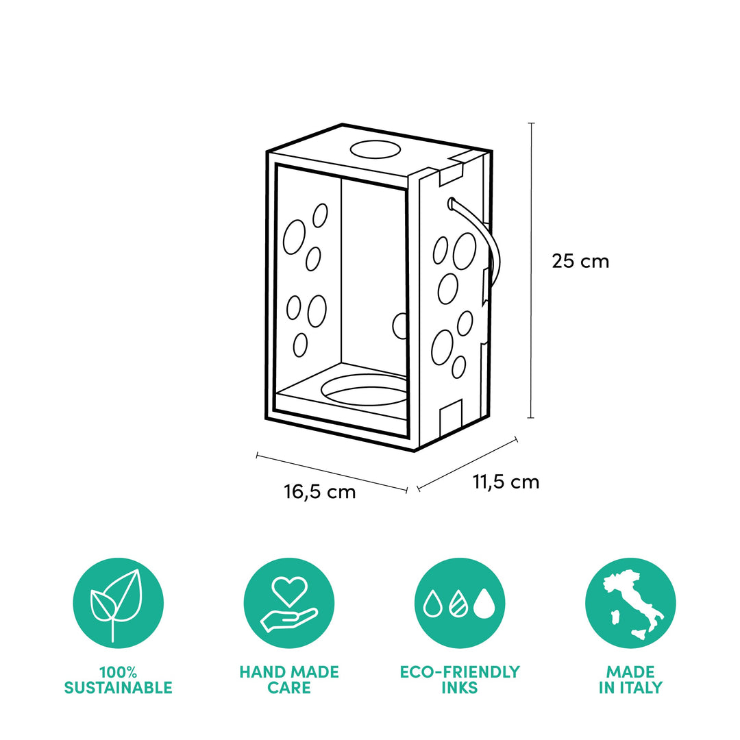 Portabottiglie riutilizzabile in lampada - Bubble Lantern EcoFriendly Wood