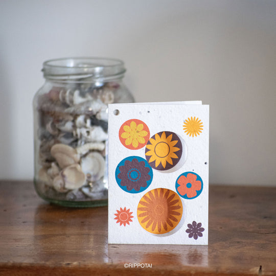 Cartes de vœux en papier à planter sur le thème du printemps – Lot de 8