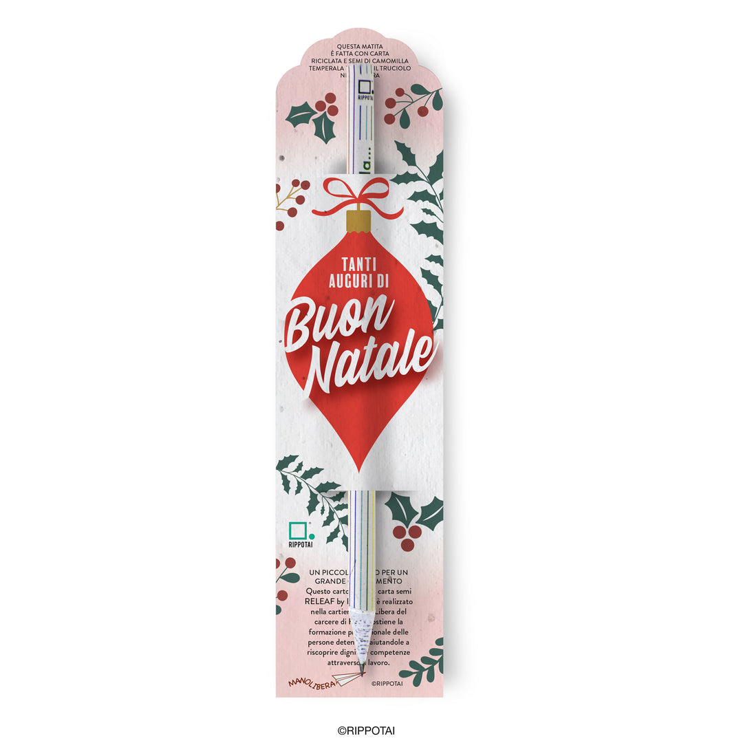 Christmas Plantable Pencils with Chamomile Seeds – Set of 2 in Releaf Solidarity Paper