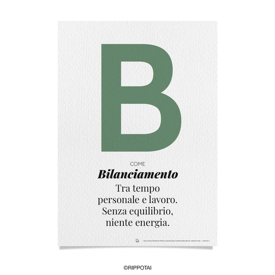 Poster motivazionali BENESSERE in carta artigianale e solidale