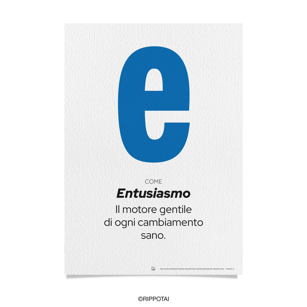 Poster motivazionali BENESSERE in carta artigianale e solidale