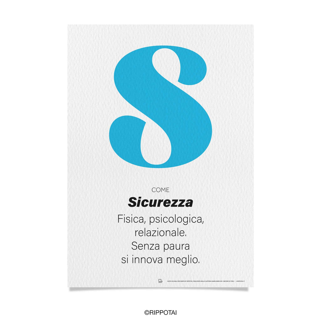 Poster motivazionali BENESSERE in carta artigianale e solidale