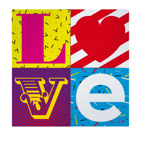 Quadri Love in cartone – San Valentino eco‑design