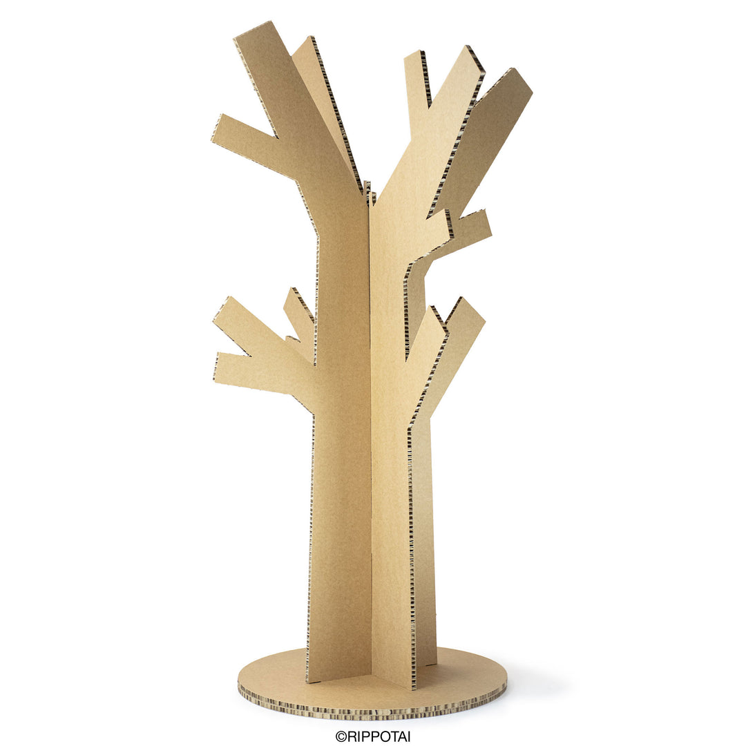 Arbre en carton Treepotai pour présentation printanière pour vitrines et lieux de vente