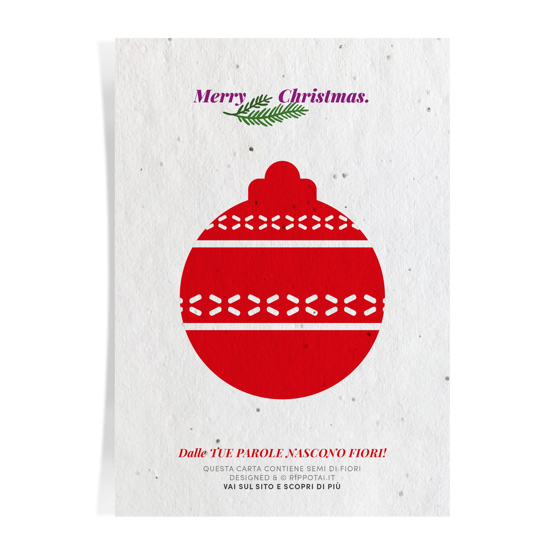 8 Weihnachtsgrußkarten aus Halbpapier: Die Liebe zum Planeten wächst mit jedem Wort