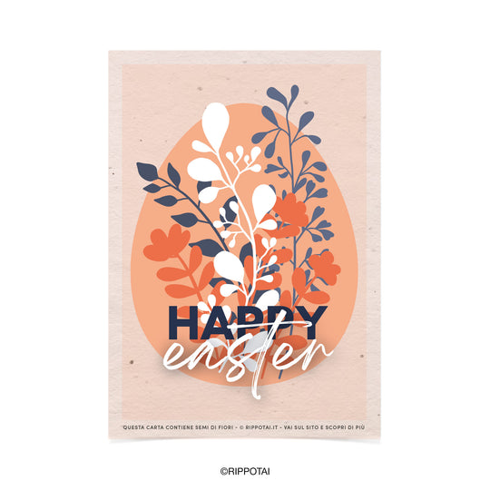 8 cartes de vœux en papier sur le thème de Pâques