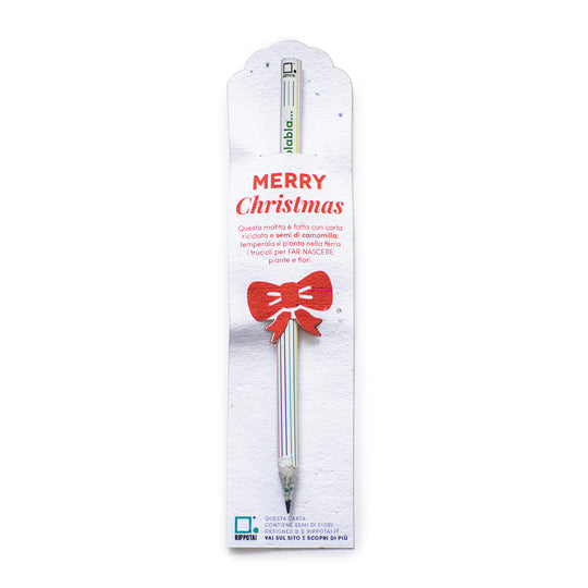 Kit of 3 Christmas-themed plantable pencils: Write, Sharpen and Cultivate Your Creativity