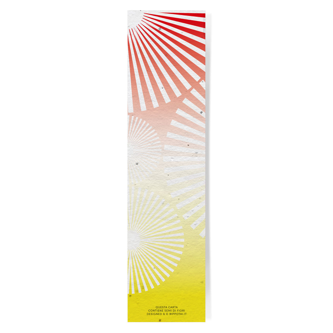Set of 10 solar seed paper bookmarks