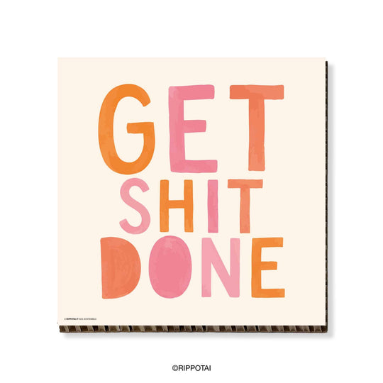 Quadro motivazionale Get Shit Done 35x35 cm