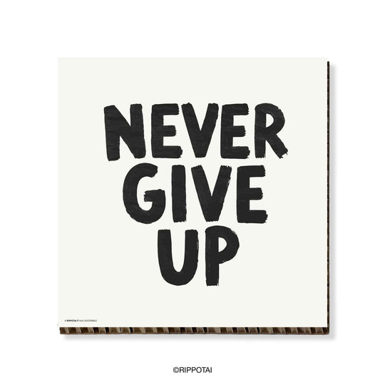 Quadro motivazionale Never Give Up 35x35 cm
