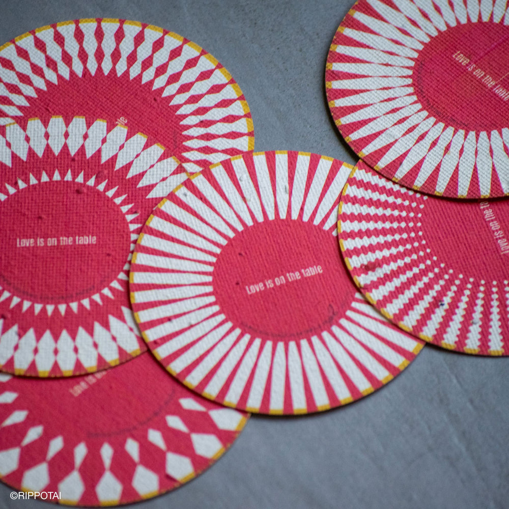 Sottobicchieri Carta Piantabile – Sostenibili, Solidali, Unici - Kit da 10