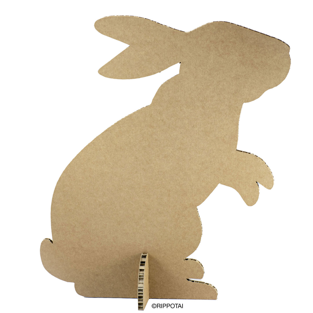 Lapin autoportant pour présentations et présentoirs sur le thème de Pâques et du Printemps