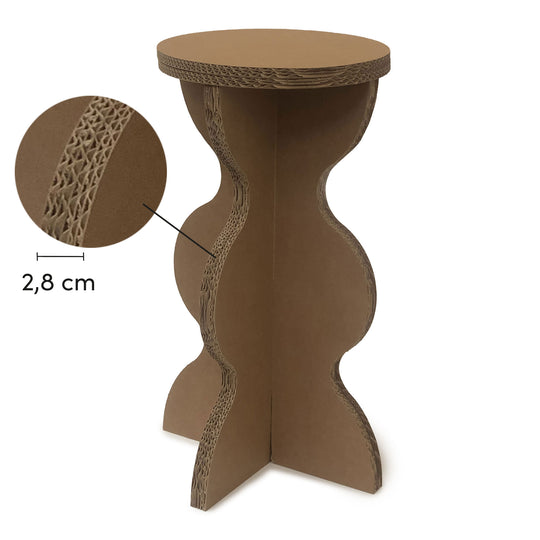 Cardboard Stool - Double – Eco-Friendly and Sturdy Solution for Your Trade Show Booth