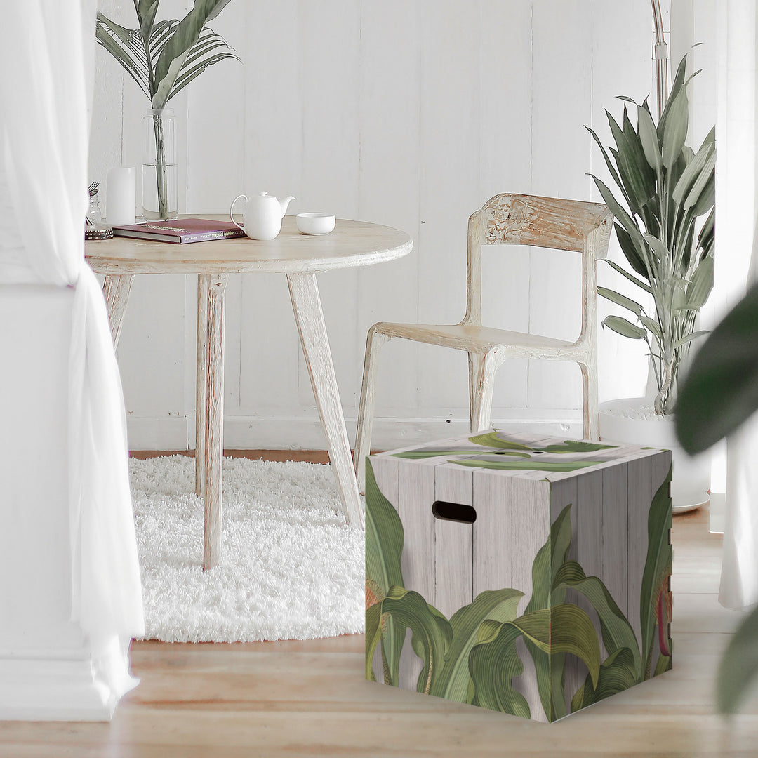 Design eco-friendly storage pouf container Poufpotai 40 - Capsule Natura