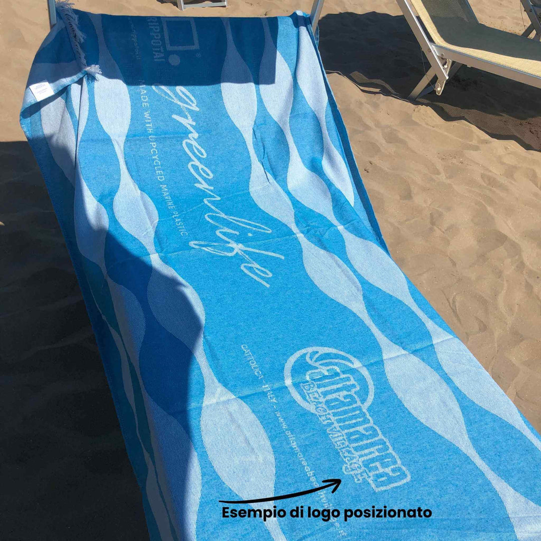 Serviette de plage Rippotai avec fil SEAQUAL®