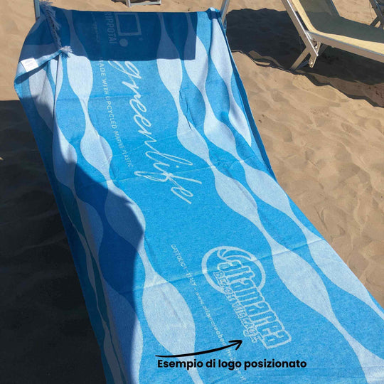 Serviette de plage Rippotai avec fil SEAQUAL®