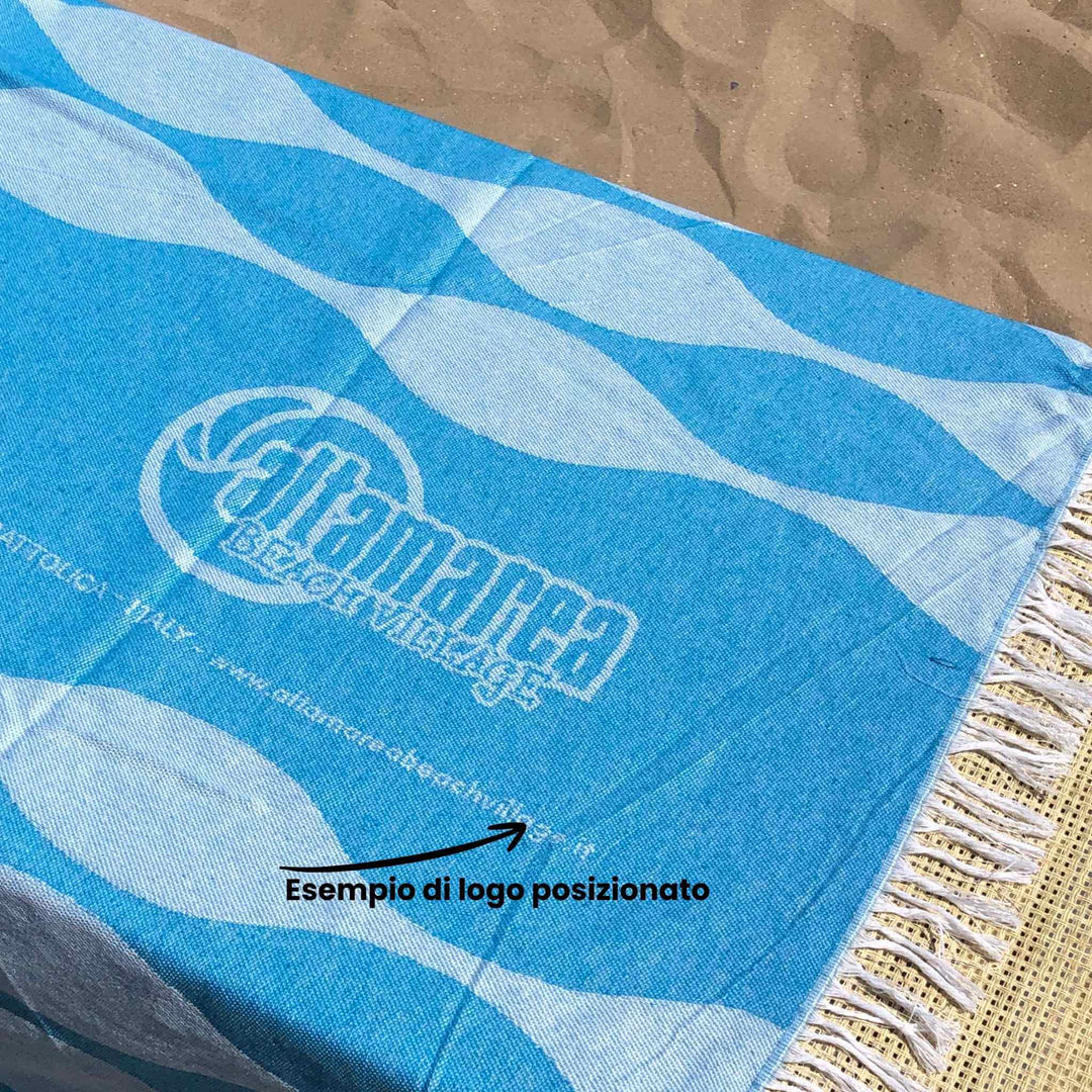 Serviette de plage Rippotai avec fil SEAQUAL®