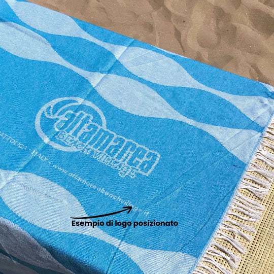 Serviette de plage Rippotai avec fil SEAQUAL®