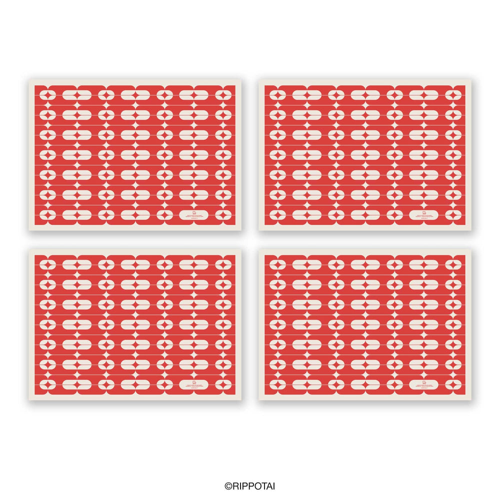 Eco-Friendly Wipeable Paper Christmas Placemats – Set of 4