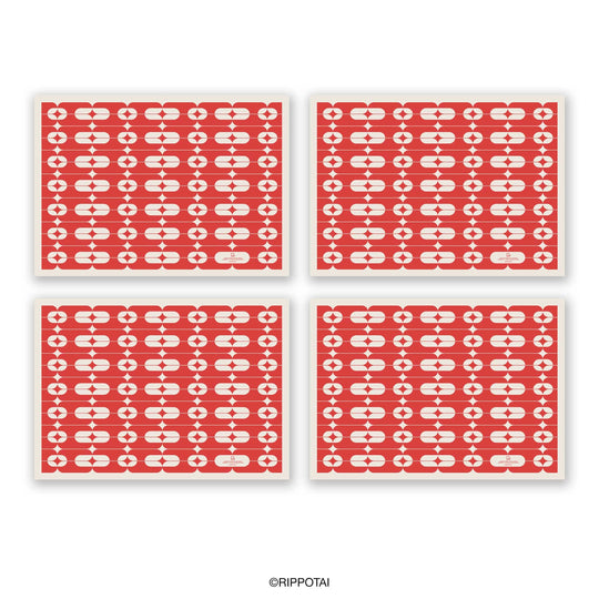 Tovagliette per Natale in carta ecologica pulibile – Set da 4