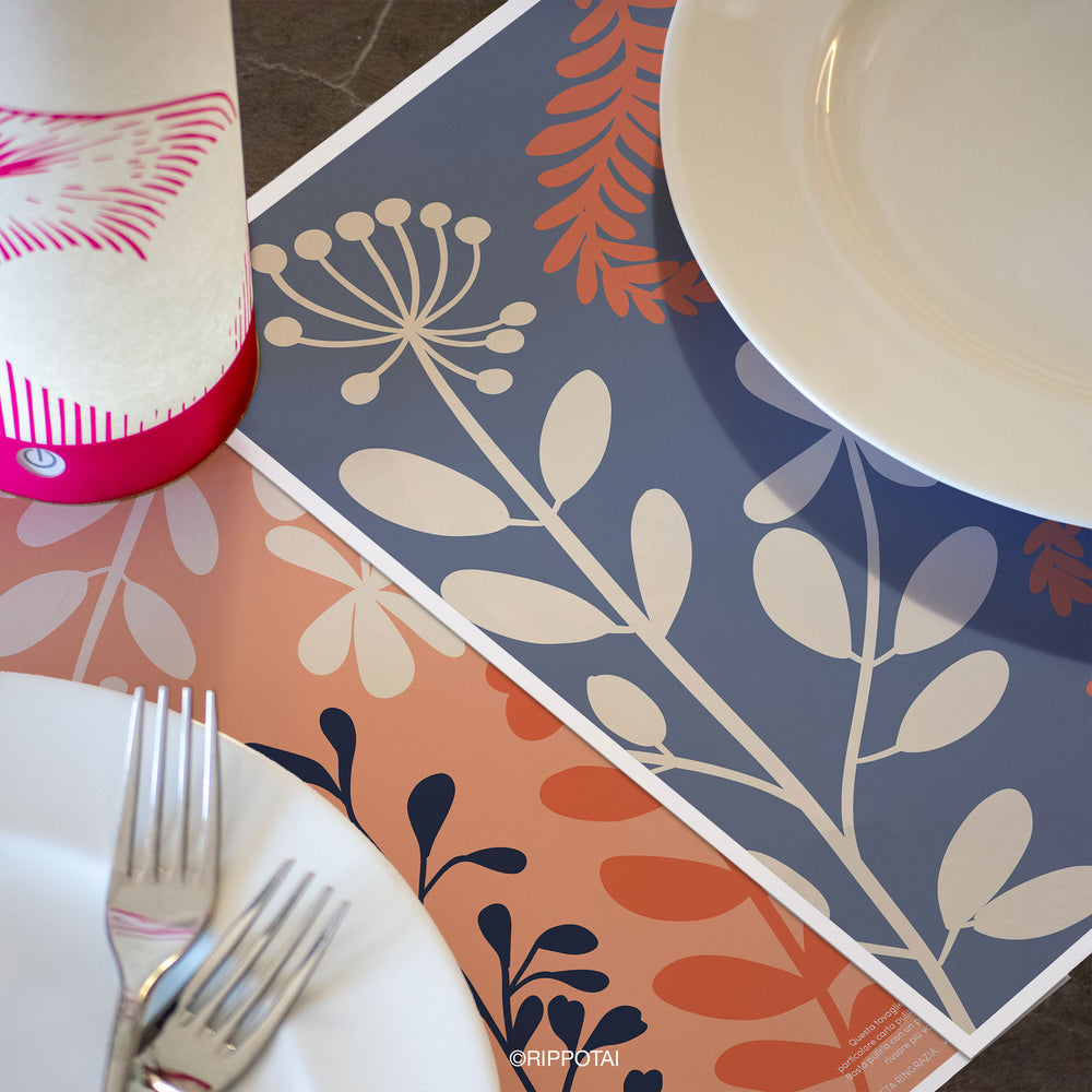An eco-friendly easter table by Rippotai: cleanable and sustainable paper placemats