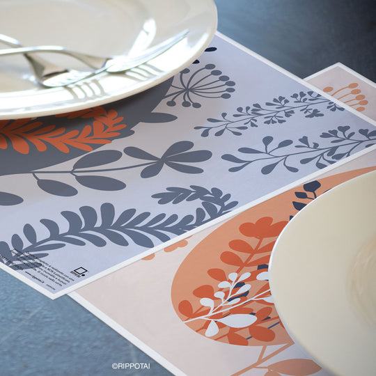 An eco-friendly easter table by Rippotai: cleanable and sustainable paper placemats