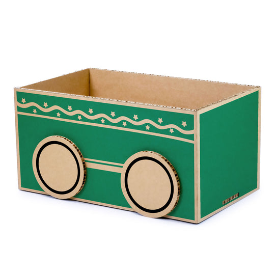Eco-Friendly Cardboard Christmas Train – Customizable Locomotive and Wagons