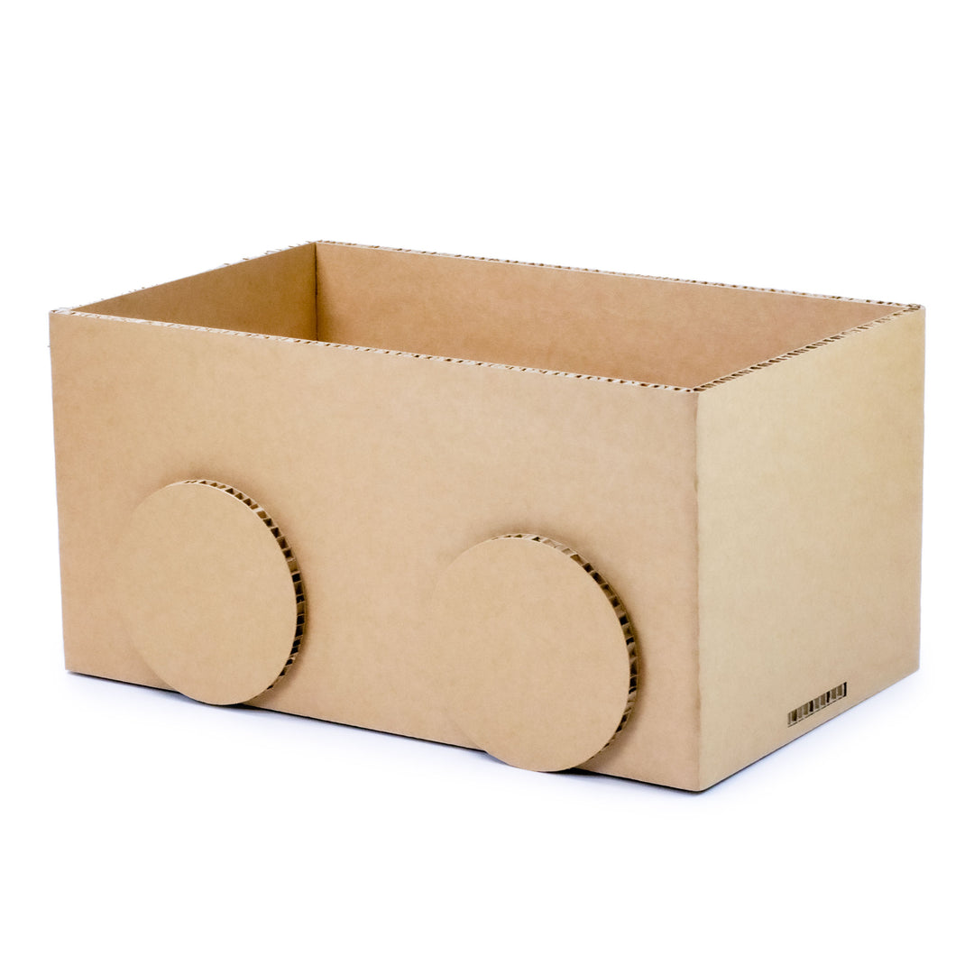 Eco-Friendly Cardboard Christmas Train – Customizable Locomotive and Wagons