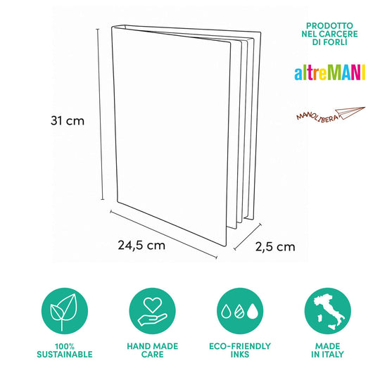 Album per foto da incollare realizzato a mano in carcere | Altremani