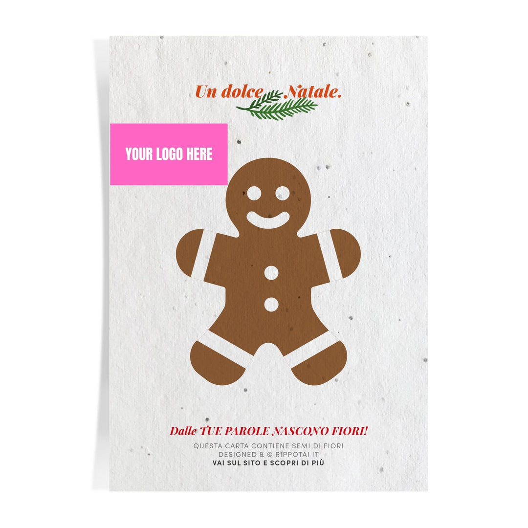 Biglietti Natale Personalizzati Piantabili con Semi