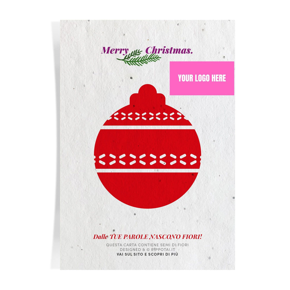 Biglietti Natale Personalizzati Piantabili con Semi