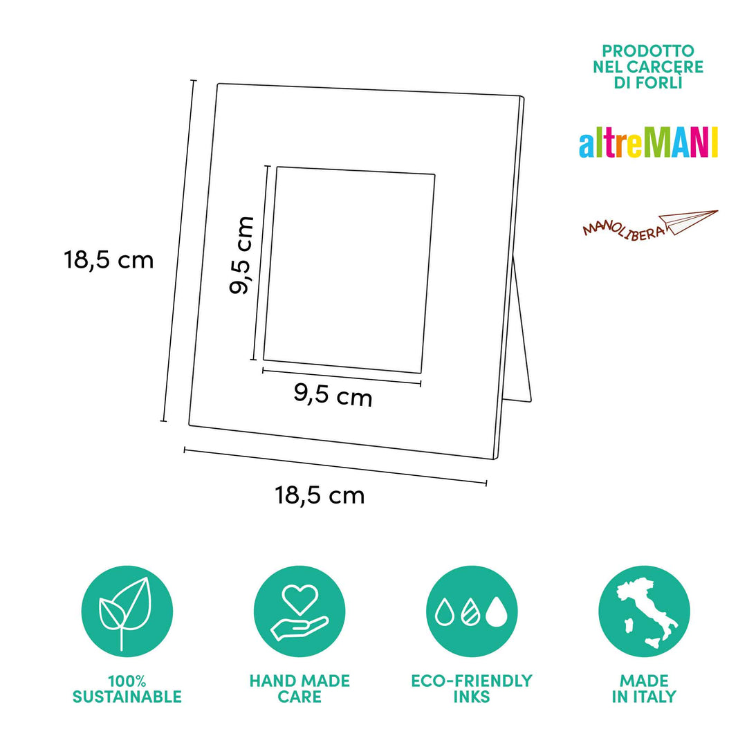 Cornice bianca shabby artigianale Altremani
