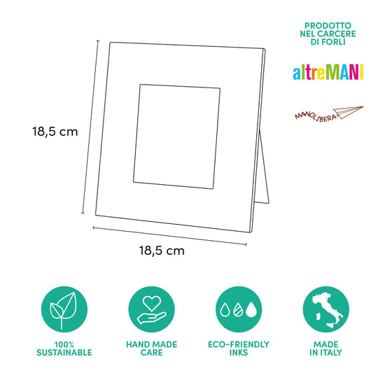 Cornice bianca shabby artigianale Altremani