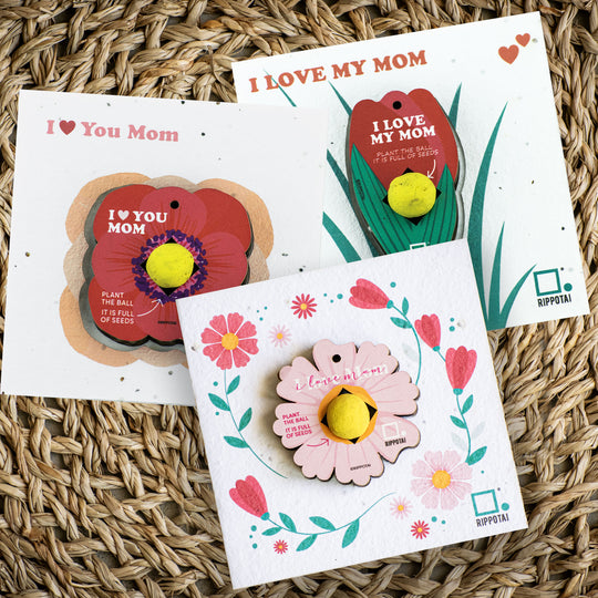 An eco-friendly gift idea for Mother's Day- plantable set with card