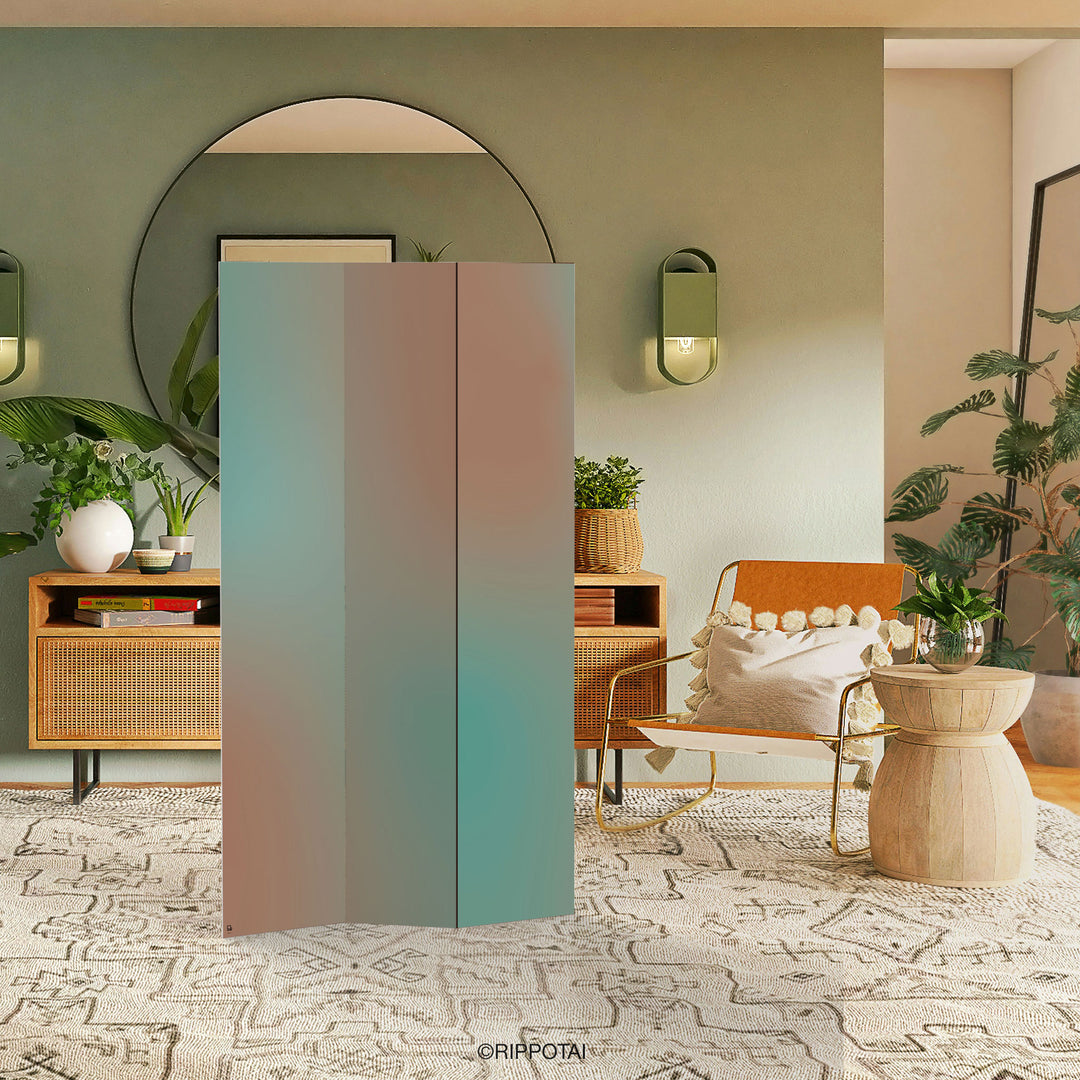Paravento in cartone da interno – Design effetto degradé