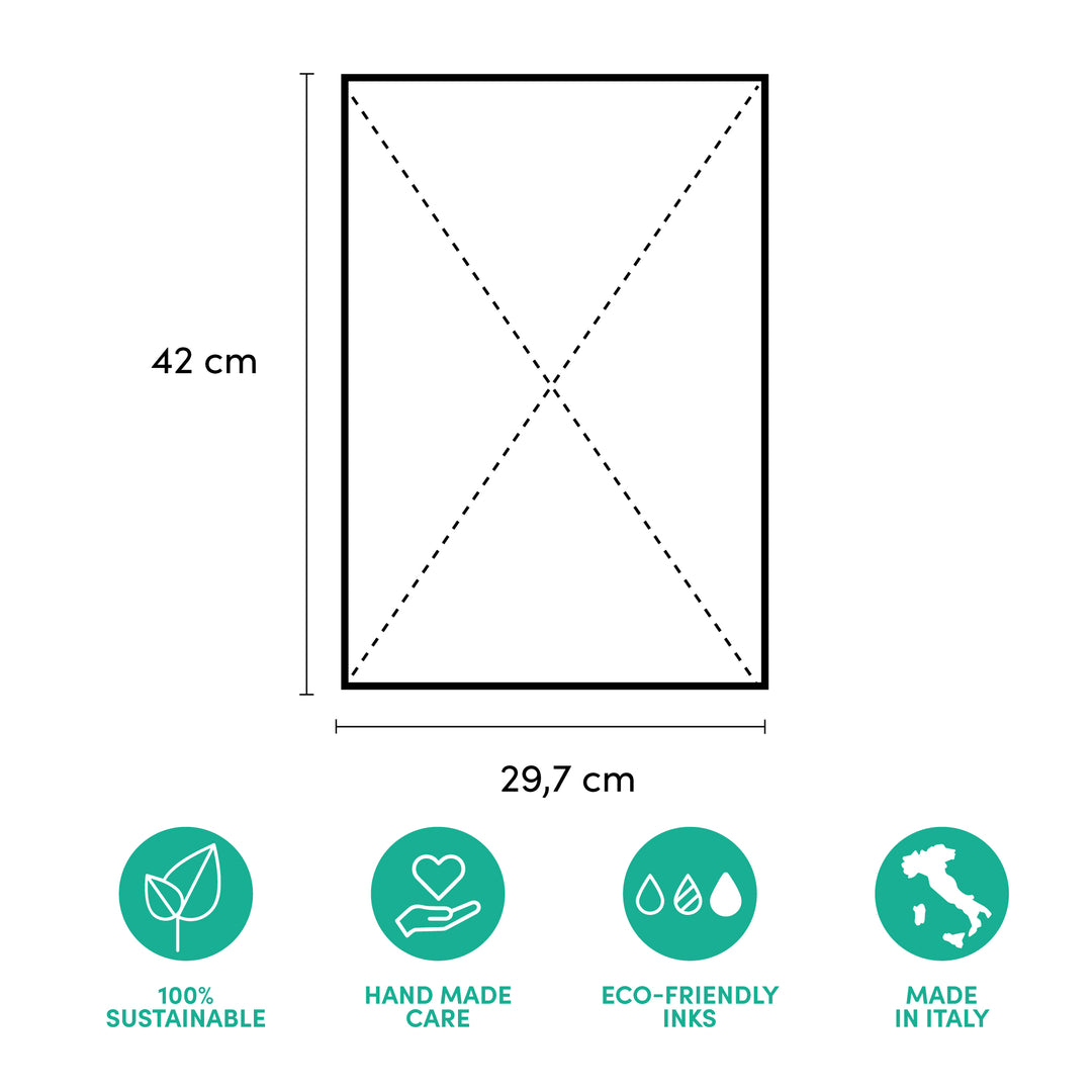 Poster motivazionali BENESSERE in carta artigianale e solidale